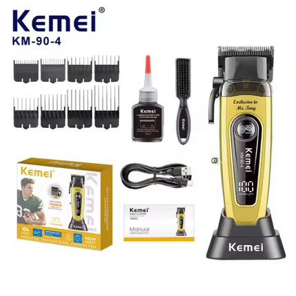 Cortadora De Pelo Kemei Km904 Profesional 11.500rpm Dorado