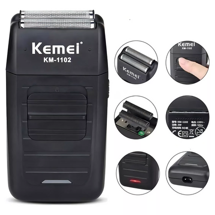 Combo Kemei Trio Clipper KM2296 + Trimmer KM2299 Y Shaver KM1102