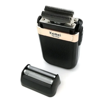 Combo Patillera Trimmer Kemei 2299 + Shever Kemei 2024 Color Negro
