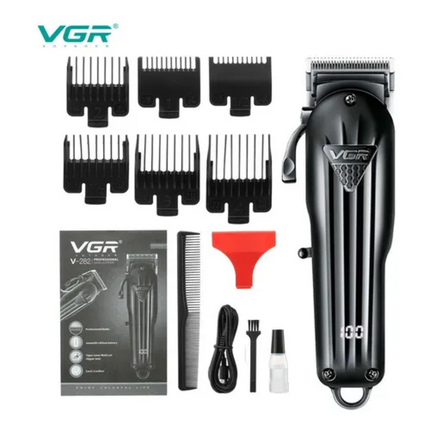 Máquina Profesional Corta Pelo Vgr V-282 Inalambrica Negro
