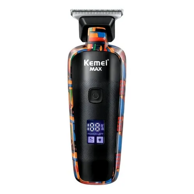 Maquina Cortadora De Pelo Y Barba Kemei Max5090 Con Pantalla