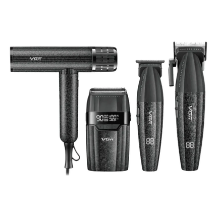 VGR V-640 S4 Kit Profesional 4 en 1 con Maletín Negro