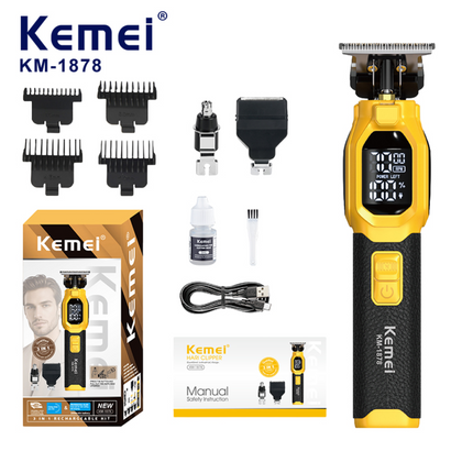 Kemei Km-1878 Set De Cortapelos Y Afeitadora Multifuncional
