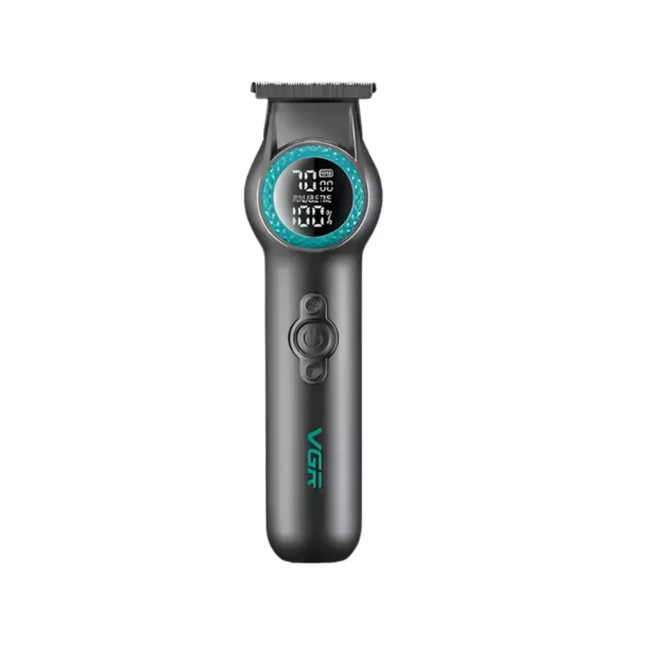 Máquina Trimmer Profesional Vgr V-990 Luz Led Turbo 8000rpm Color Negro