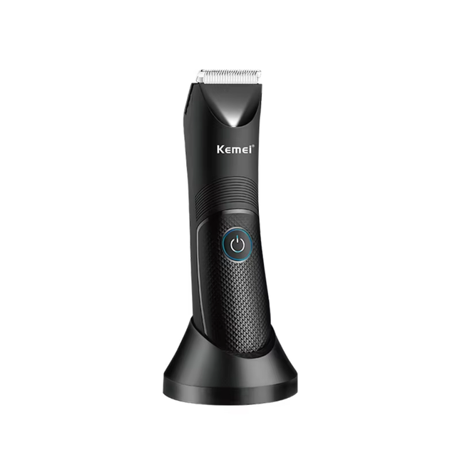 Cortadora de vello corporal y facial Kemei Km-1838, lavable por USB
