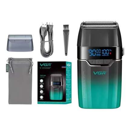 Afeitadora Profesional Shaver Vgr V-308 De 9000 Rpm Verde