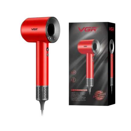 Vgr V-445 Secador De Pelo Profesional 110.000 Rpm Silencioso Rojo