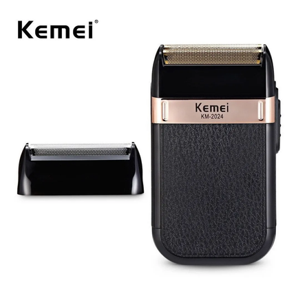 Máquina Afeitadora Kemei Km-2024 Negra Color Negro