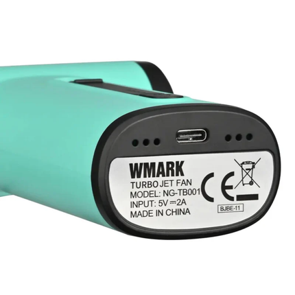 Soplador Turbo Mini Jet Wmark NG-TB001 de Alta Potencia Celeste