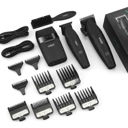 VGR V-640 S4 Kit Profesional 4 en 1 con Maletín Negro