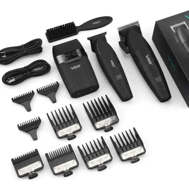 VGR V-640 S4 Kit Profesional 4 en 1 con Maletín Negro