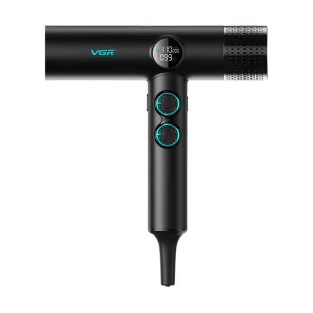 Secador De Pelo Profesional Vgr V-401 110000 Rpm Negro