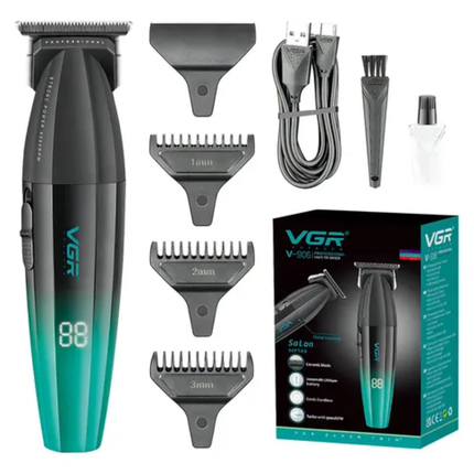 Máquina Patillera Profesional Vgr V-906 Magnetico 9000 Rpm Color Verde