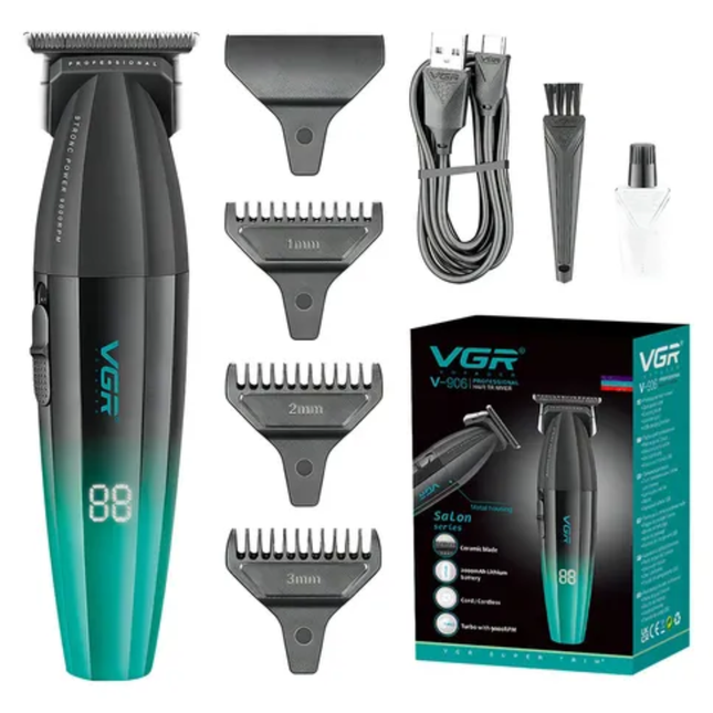 Máquina Patillera Profesional Vgr V-906 Magnetico 9000 Rpm Color Verde