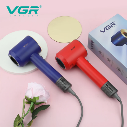 Vgr V-445 Secador De Pelo Profesional 110.000 Rpm Silencioso Rojo