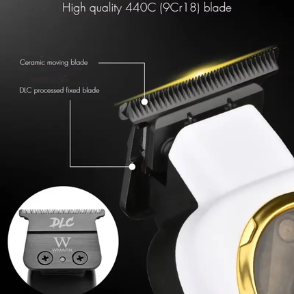 Trimmer Profesional Inalámbrica WMARK NG-9213W Color Blanco