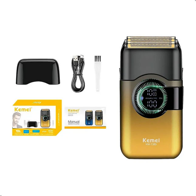 Kemei Km-t389 Afeitadora Eléctrica 7500 Rpm Con Pantalla Led