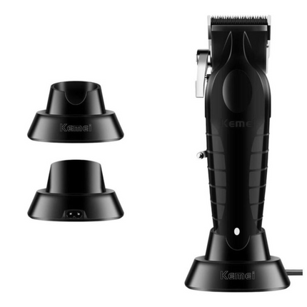 Combo Kemei Clipper 2296 + Trimmer 2299 + Shaver 2024 Negro