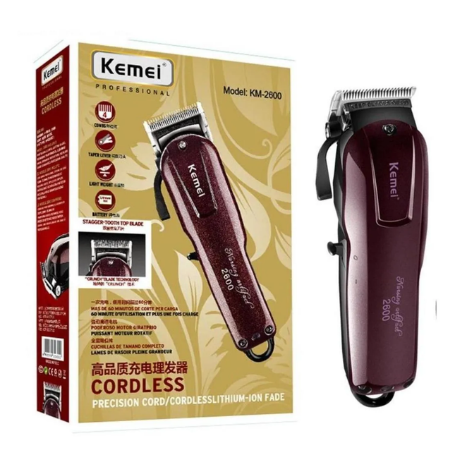 Maquina Cortadora De Pelo Profesional Kemei Km-2600