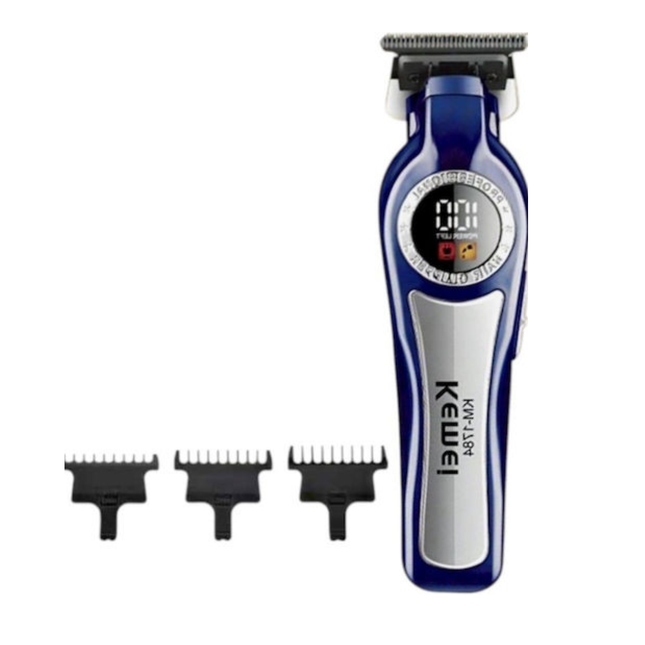Maquina Cortadora De Pelo Profecional Kemei Km-1784 color Azul