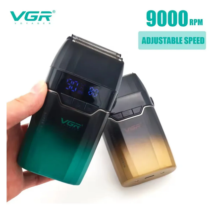Afeitadora Profesional Shaver Vgr V-308 De 9000 Rpm Verde