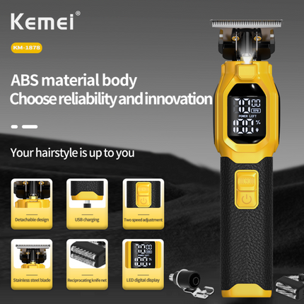 Kemei Km-1878 Set De Cortapelos Y Afeitadora Multifuncional