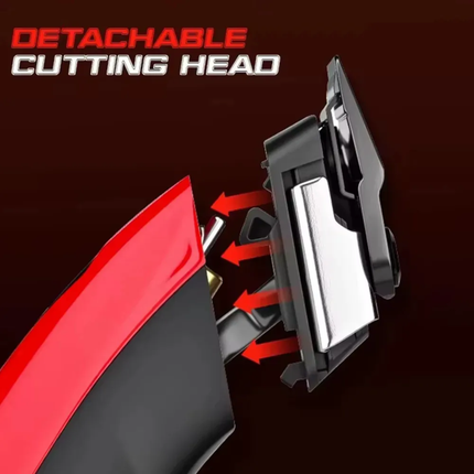 Máquina Cortadora de Pelo Wmark NG-VT1 Profesional Inalámbrica Roja con Pantalla Digital y Motor 7200 RPM