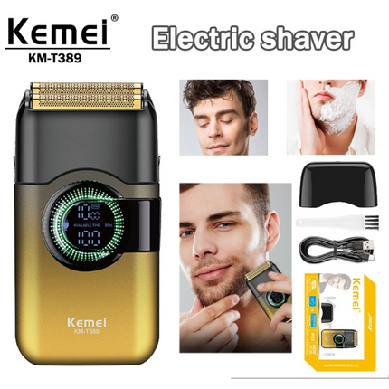 Kemei Km-t389 Afeitadora Eléctrica 7500 Rpm Con Pantalla Led