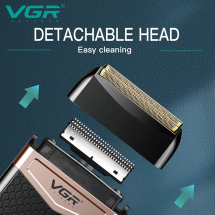 Rasuradora Afeitadora de Pelo Shaver VGR V-331 Negro Textura