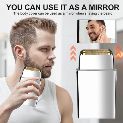 Afeitadora Metal Kemei Shaver Doble Foil Inalámbrica Km-tx5
