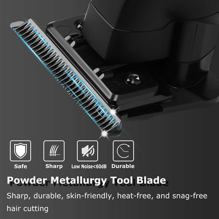 Combo Kemei 2299 Patillera Trimmer y Afeitadora Shaver Kemei 1102 Inalámbrica color Negro