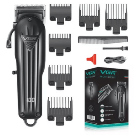 Máquina Profesional Corta Pelo Vgr V-282 Inalambrica Negro