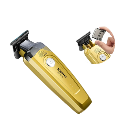Kemei Combo Profesional Clipper KM 90-4 + Trimmer KM 90-5 Dorada
