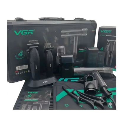VGR V-640 S4 Kit Profesional 4 en 1 con Maletín Negro