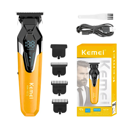 Combo Patillera Trimmer Kemei 1572 + Shever Kemei 1102