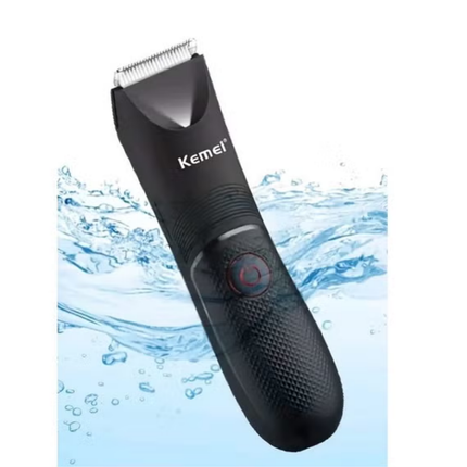 Cortadora de vello corporal y facial Kemei Km-1838, lavable por USB