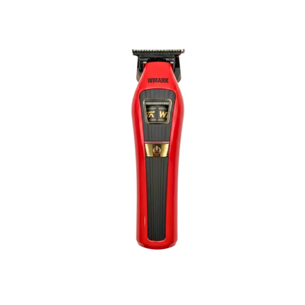 Máquina Cortadora de Pelo Wmark NG-VT1 Profesional Inalámbrica Roja con Pantalla Digital y Motor 7200 RPM