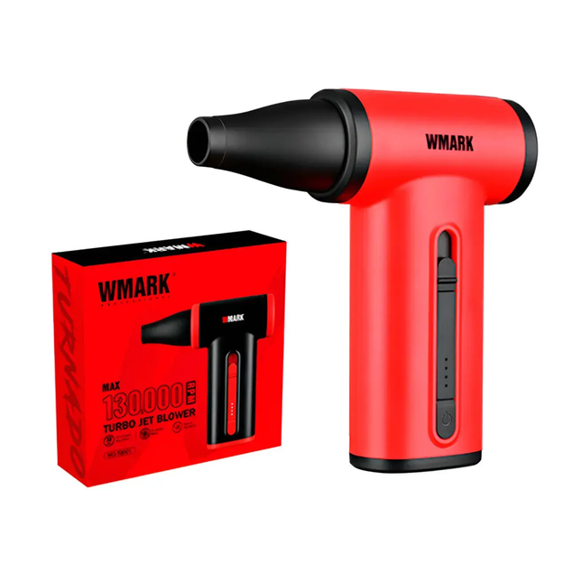 Soplador Turbo Mini Jet Wmark NG-TB001 de Alta Potencia Rojo