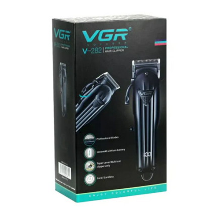Máquina Profesional Corta Pelo Vgr V-282 Inalambrica Negro