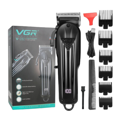 Máquina Profesional Corta Pelo Vgr V-282 Inalambrica Negro