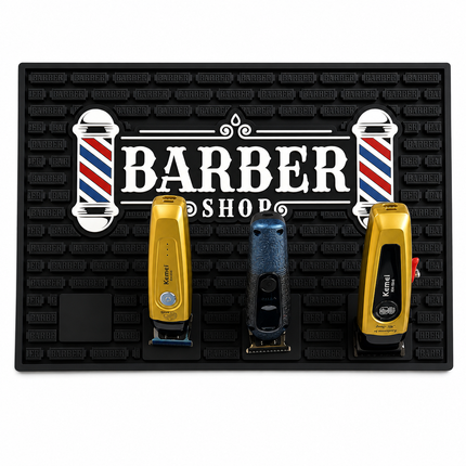 Alfombra Profesional para Barbería Silicona Magnética