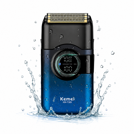 Combo kemei Patillera KM-2299 con base de carga + Shaver KM-T389
