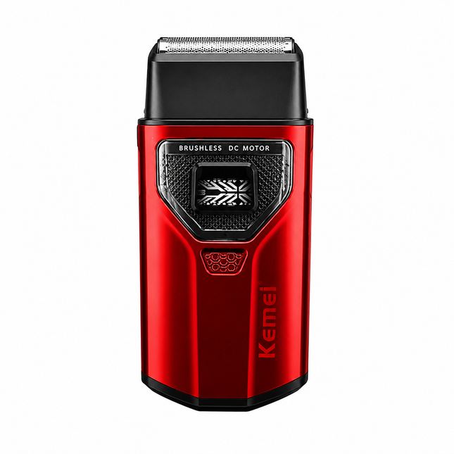 Kemei KM-T299 Shaver Profesional 7500 RPM Motor Sin Escobillas color Rojo