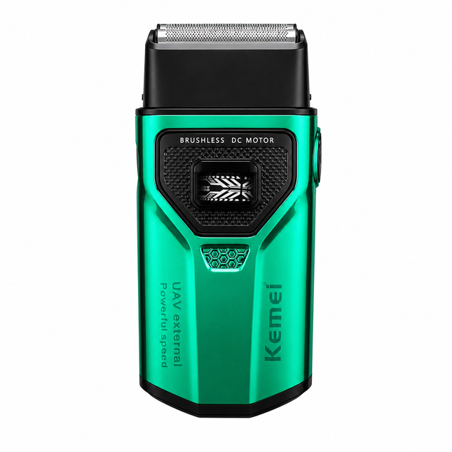 Kemei KM-T299 Shaver Profesional 7500 RPM Motor Sin Escobillas color Verde