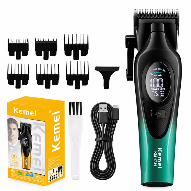 Barber Combo Kemei Professional Km-1734 + Trimmer Km-1730