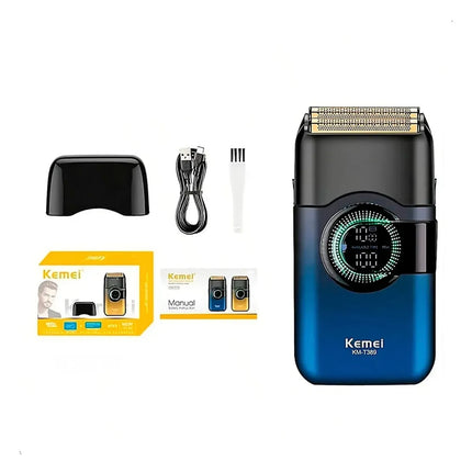 Combo kemei Patillera KM-2299 con base de carga + Shaver KM-T389