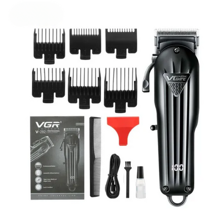 Máquina Profesional Corta Pelo Vgr V-282 Inalambrica Negro