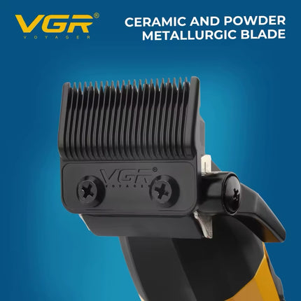 VGR V-285 S4 en 1 Maletín Muscular 285 Combo Profesional para Barbería con Cortadora, Trimmer, Afeitadora y Secador de Cabello BLDC de Alta Velocidad 9000 RPM