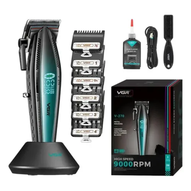 Máquina De Cortar Pelo Pro Vgr V-270 Metal 9000rpm Motor Dc
